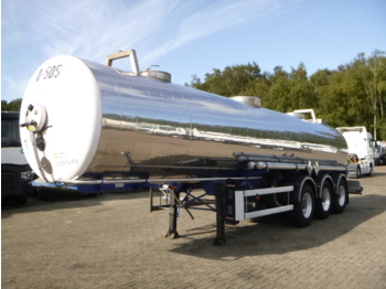 Säiliöpuoliperävaunu kuljetusta varten kemikaalit Guhur Chemical tank inox 22.2 m3 / 1 comp: kuva Säiliöpuoliperävaunu kuljetusta varten kemikaalit Guhur Chemical tank inox 22.2 m3 / 1 comp