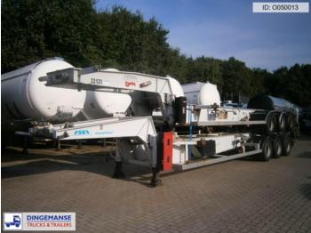 Asca 3-axle tank container trailer 20 ft. ADR/GGVS - Konttialus/ Vaihtokuormatilat puoliperävaunu