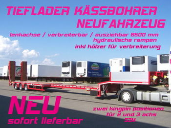 Kässbohrer LB3E / verbreiterbar /lenkachse / 6,5 m AZB NEU - Lavapuoliperävaunu