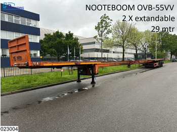 Nooteboom open laadbak 2 x extendable, 29 mtr - Lavapuoliperävaunu