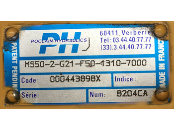 Poclain Hydraulics MS50-2-G21-F50-1310-700 - Hydraulimoottori